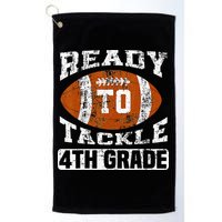 Ready To Tackle 4th Fourth Grade Football First Day School Golf Towel