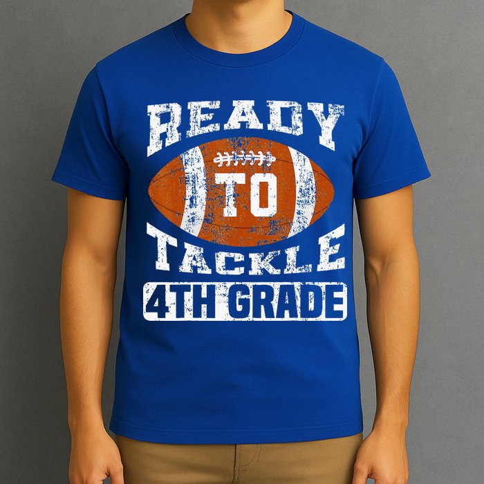Ready To Tackle 4th Fourth Grade Football First Day School T-Shirt