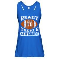 Ready To Tackle 4th Fourth Grade Football First Day School Ladies Essential Flowy Tank