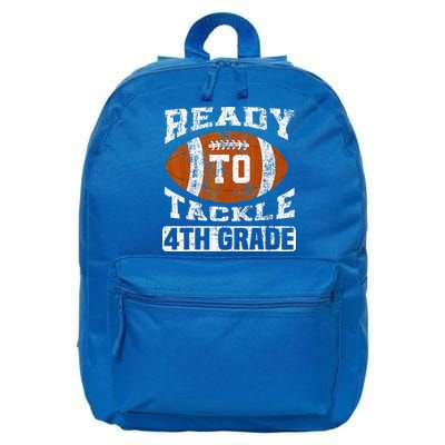 Ready To Tackle 4th Fourth Grade Football First Day School 16 in Basic Backpack