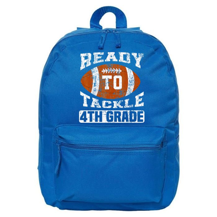 Ready To Tackle 4th Fourth Grade Football First Day School 16 in Basic Backpack