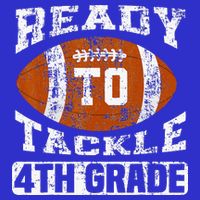Ready To Tackle 4th Fourth Grade Football First Day School 16 in Basic Backpack