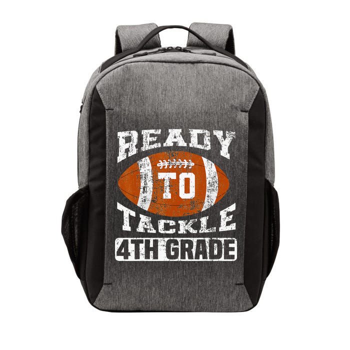 Ready To Tackle 4th Fourth Grade Football First Day School Vector Backpack