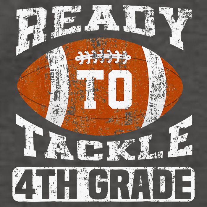 Ready To Tackle 4th Fourth Grade Football First Day School Vector Backpack