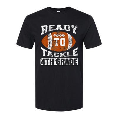 Ready To Tackle 4th Fourth Grade Football First Day School Softstyle CVC T-Shirt