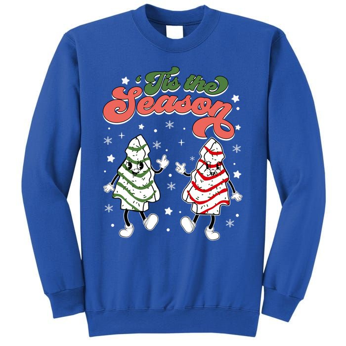 Retro Tis The Season Christmas Tree Cakes Debbie Funny Great Gift Sweatshirt