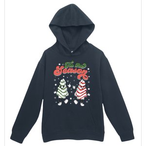 Retro Tis The Season Christmas Tree Cakes Debbie Funny Great Gift Urban Pullover Hoodie