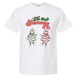 Retro Tis The Season Christmas Tree Cakes Debbie Funny Great Gift Garment-Dyed Heavyweight T-Shirt