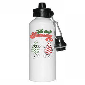 Retro Tis The Season Christmas Tree Cakes Debbie Funny Great Gift Aluminum Water Bottle