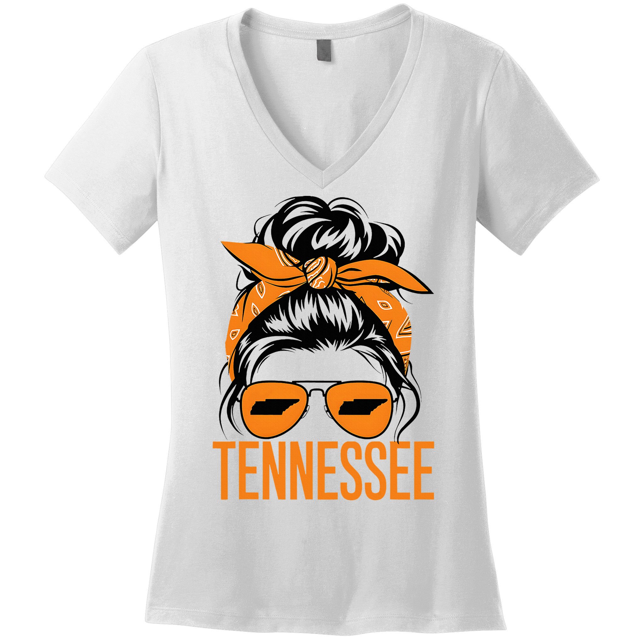 Retro Tennessee Throwback Vintage Style Classic Women's V-Neck T-Shirt