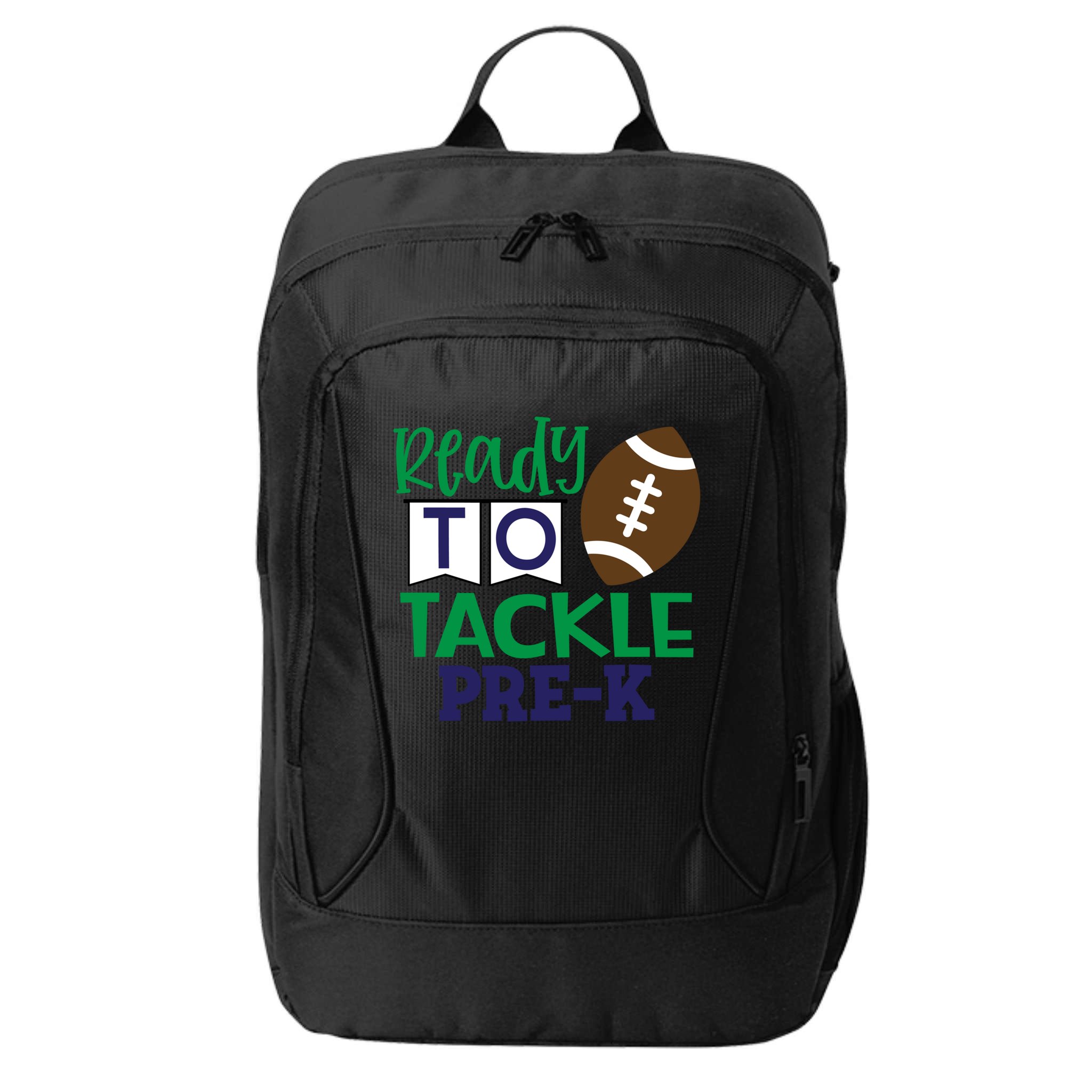 Ready To Tackle Football Theme PreKindergarten Gift City Backpack