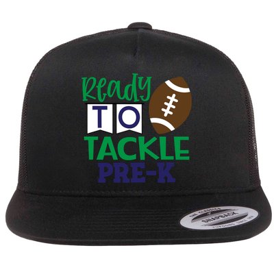 Ready To Tackle Football Theme PreKindergarten Gift Flatbill Hat