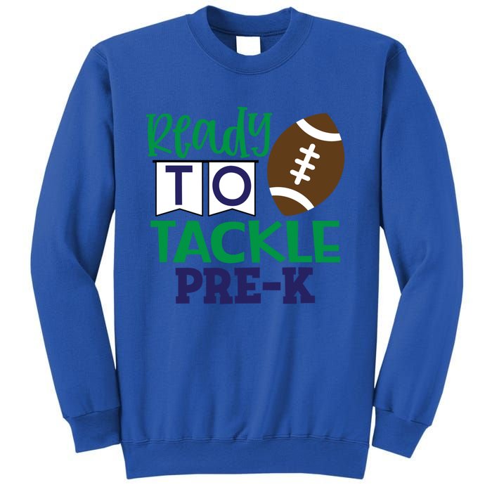 Ready To Tackle Football Theme PreKindergarten Gift Sweatshirt