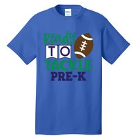 Ready To Tackle Football Theme PreKindergarten Gift Tall T-Shirt