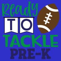 Ready To Tackle Football Theme PreKindergarten Gift 16 in Basic Backpack