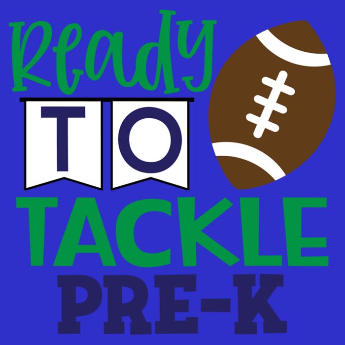 Ready To Tackle Football Theme PreKindergarten Gift 16 in Basic Backpack