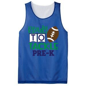 Ready To Tackle Football Theme PreKindergarten Gift Mesh Reversible Basketball Jersey Tank