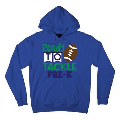 Ready To Tackle Football Theme PreKindergarten Gift Tall Hoodie