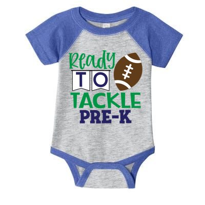 Ready To Tackle Football Theme PreKindergarten Gift Infant Baby Jersey Bodysuit