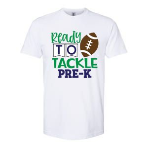 Ready To Tackle Football Theme PreKindergarten Gift Softstyle CVC T-Shirt