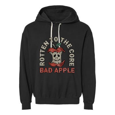 Rotten To The Core Bad Apple Garment-Dyed Fleece Hoodie