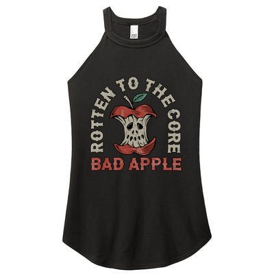 Rotten To The Core Bad Apple Women's Perfect Tri Rocker Tank