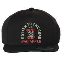 Rotten To The Core Bad Apple Wool Snapback Cap