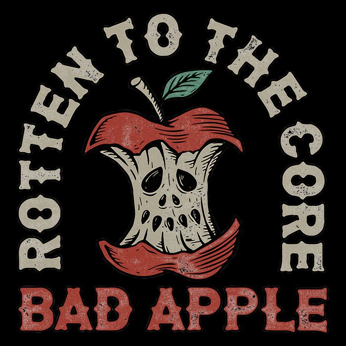 Rotten To The Core Bad Apple Wool Snapback Cap