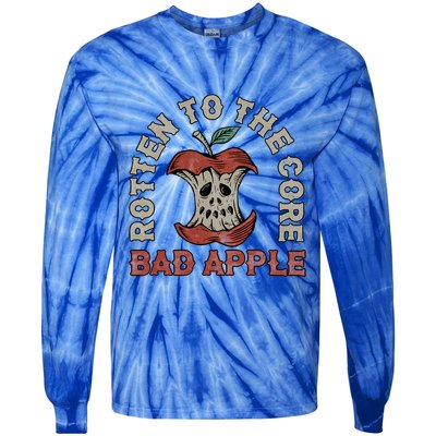 Rotten To The Core Bad Apple Tie-Dye Long Sleeve Shirt