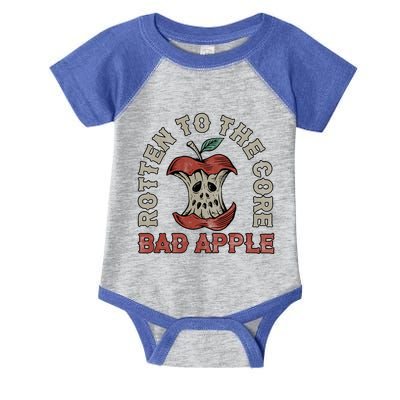 Rotten To The Core Bad Apple Infant Baby Jersey Bodysuit