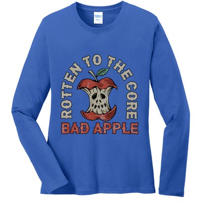 Rotten To The Core Bad Apple Ladies Long Sleeve Shirt