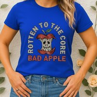 Rotten To The Core Bad Apple Womens T-Shirt