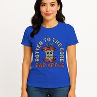 Rotten To The Core Bad Apple Womens T-Shirt