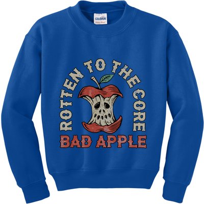 Rotten To The Core Bad Apple Kids Sweatshirt