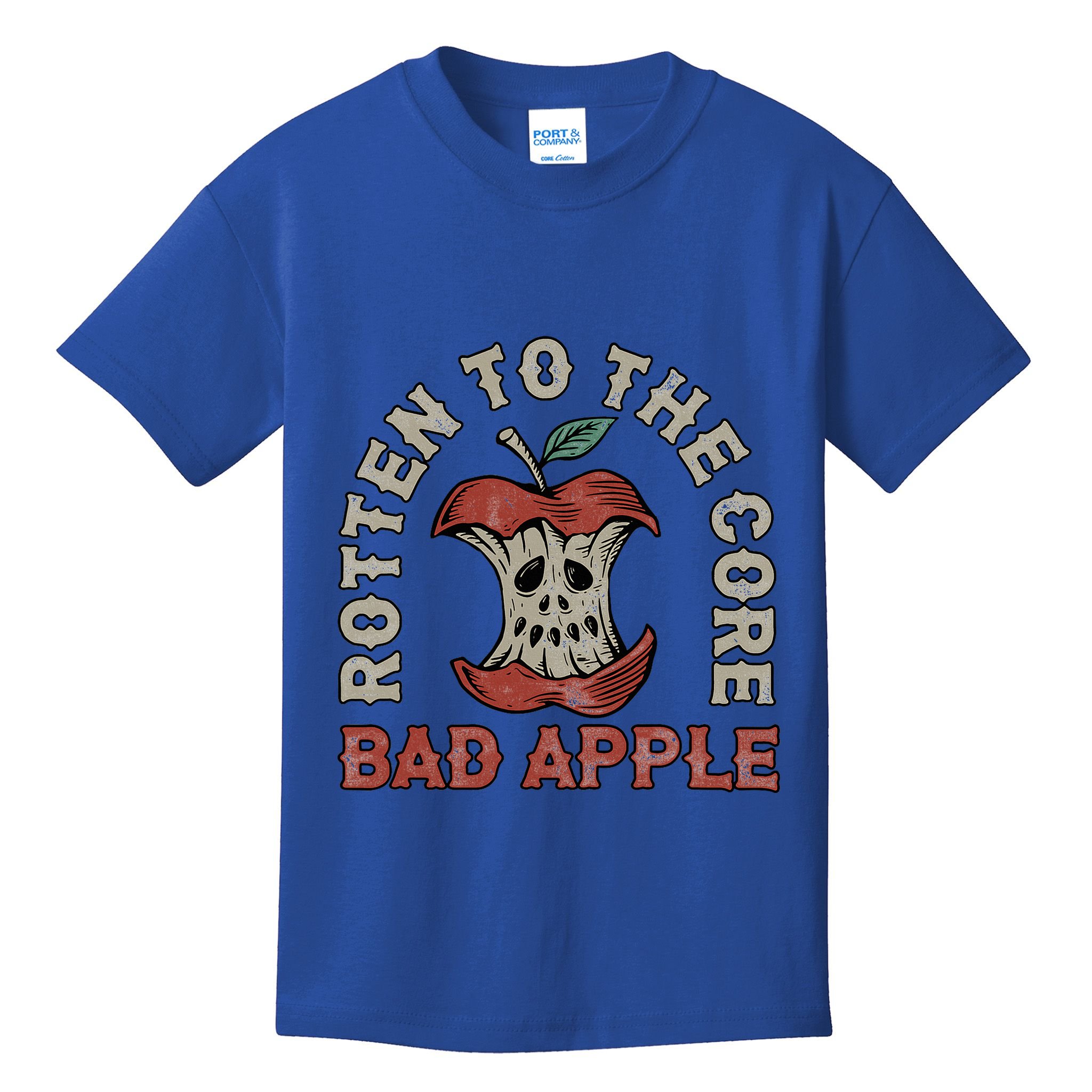 Rotten To The Core Bad Apple Kids T-Shirt