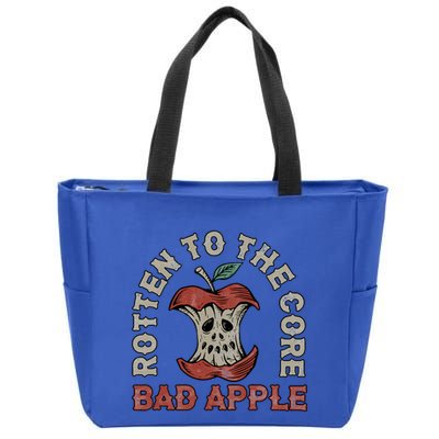 Rotten To The Core Bad Apple Zip Tote Bag
