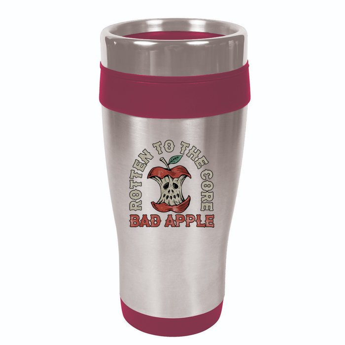 Rotten To The Core Bad Apple 16oz Travel Tumbler