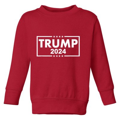 Red Trump Trump 2024 Take America Back Election Red Toddler Sweatshirt