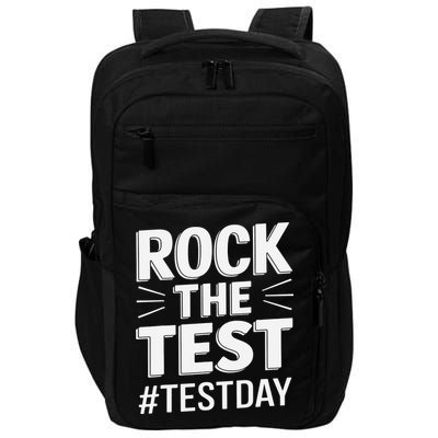 Rock The Test Encouragement Apparel For Teachers And Impact Tech Backpack