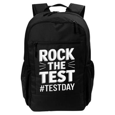 Rock The Test Encouragement Apparel For Teachers And Backpack
