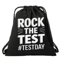 Rock The Test Encouragement Apparel For Teachers And Drawstring Bag