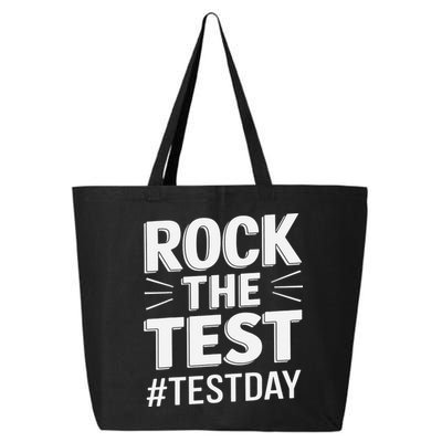 Rock The Test Encouragement Apparel For Teachers And 25L Jumbo Tote