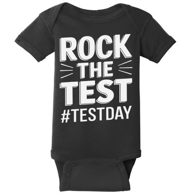 Rock The Test Encouragement Apparel For Teachers And Baby Bodysuit