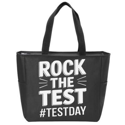 Rock The Test Encouragement Apparel For Teachers And Zip Tote Bag