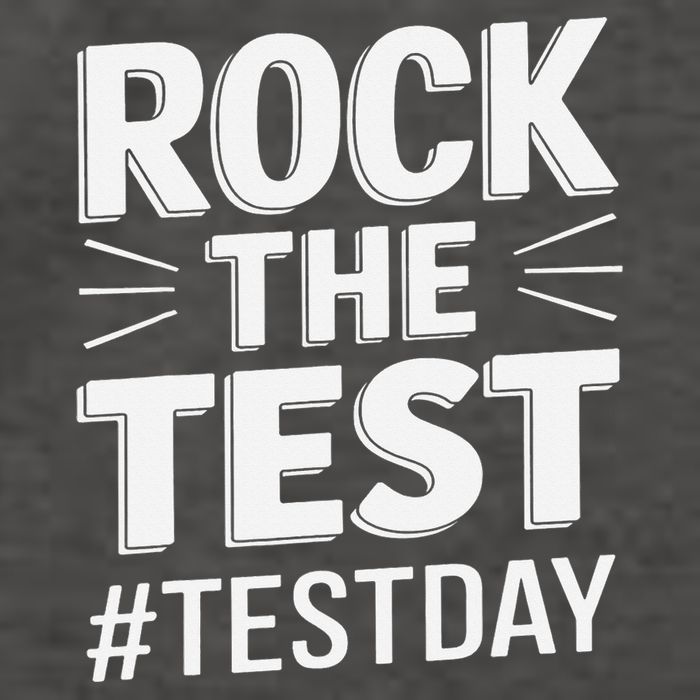 Rock The Test Encouragement Apparel For Teachers And Vector Backpack