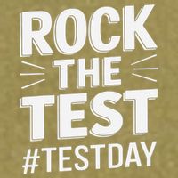 Rock The Test Encouragement Apparel For Teachers And Garment-Dyed Women's Muscle Tee
