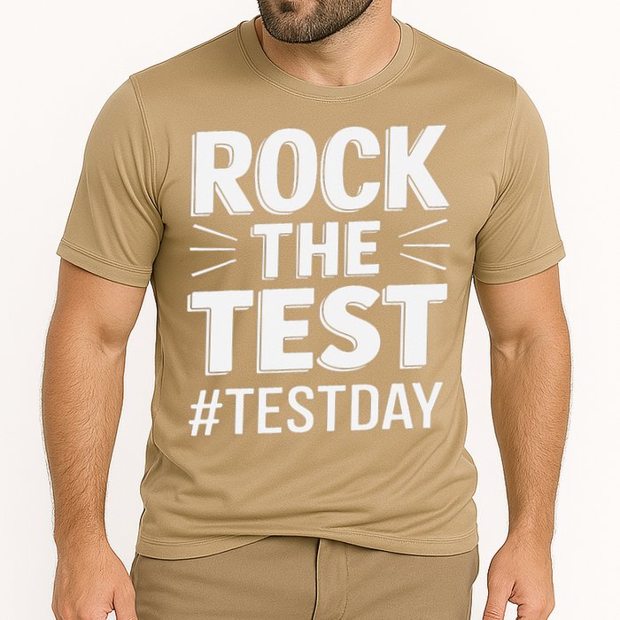 Rock The Test Encouragement Apparel For Teachers And Cooling Performance Crew T-Shirt