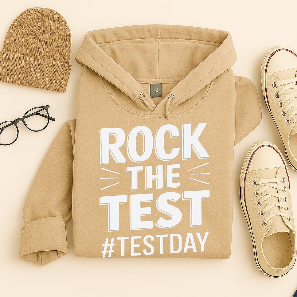 Rock The Test Encouragement Apparel For Teachers And Hoodie