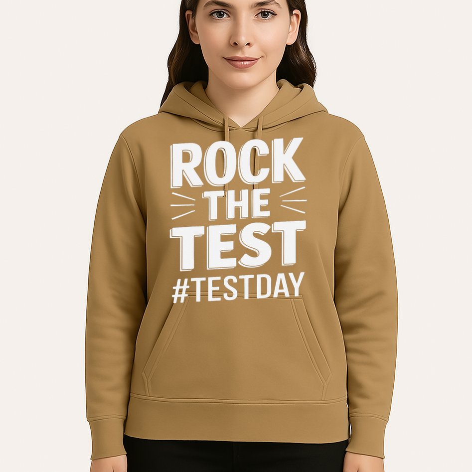 Rock The Test Encouragement Apparel For Teachers And Hoodie