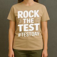 Rock The Test Encouragement Apparel For Teachers And T-Shirt